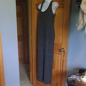 Striped Black and Gray Dress